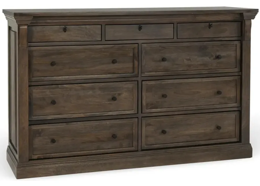 Adelaide Wood 9Dwr Dresser Cocoa Brown