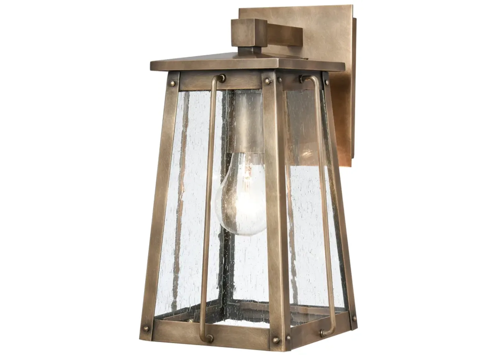 Kirkdale 13'' High 1-Light Outdoor Sconce - Vintage Brass