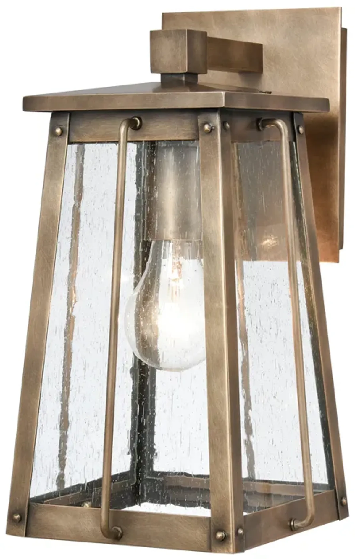 Kirkdale 13'' High 1-Light Outdoor Sconce - Vintage Brass