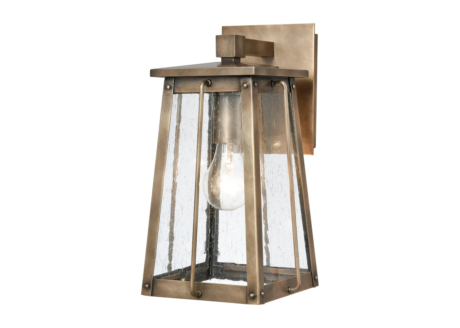 Kirkdale 13'' High 1-Light Outdoor Sconce - Vintage Brass