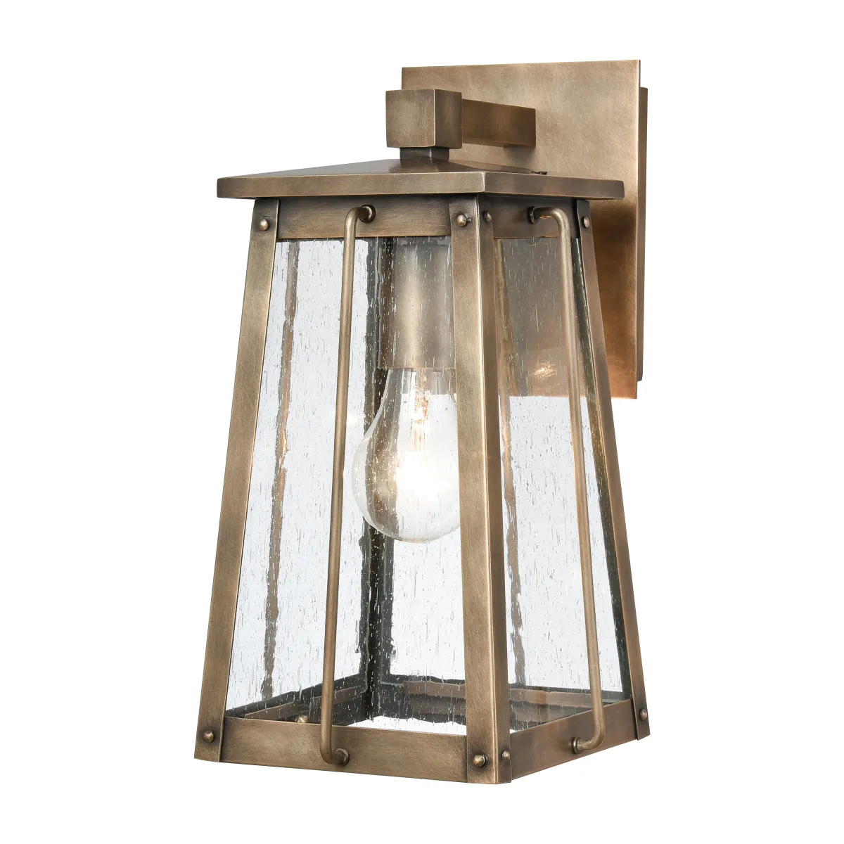 Kirkdale 13'' High 1-Light Outdoor Sconce - Vintage Brass