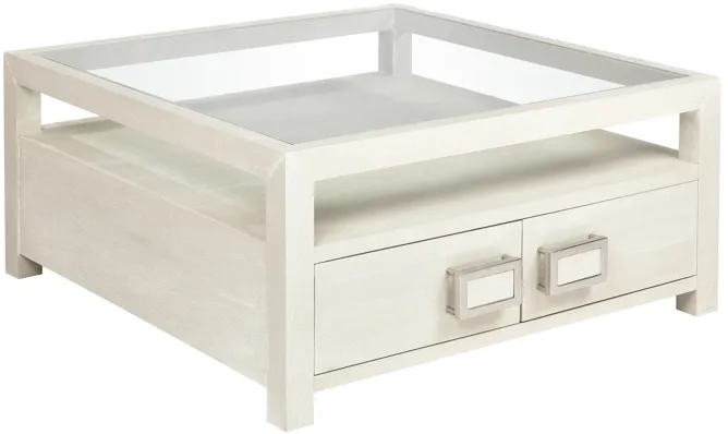 Hawick Coffee Table - Weathered White