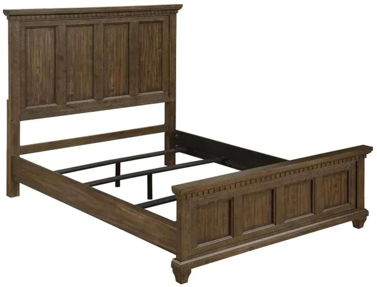 Bennington Rectangular Bed Acacia Brown