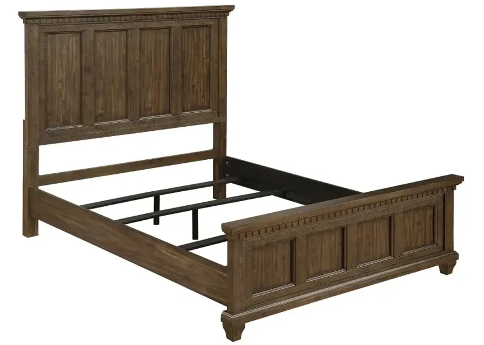 Bennington Rectangular Bed Acacia Brown