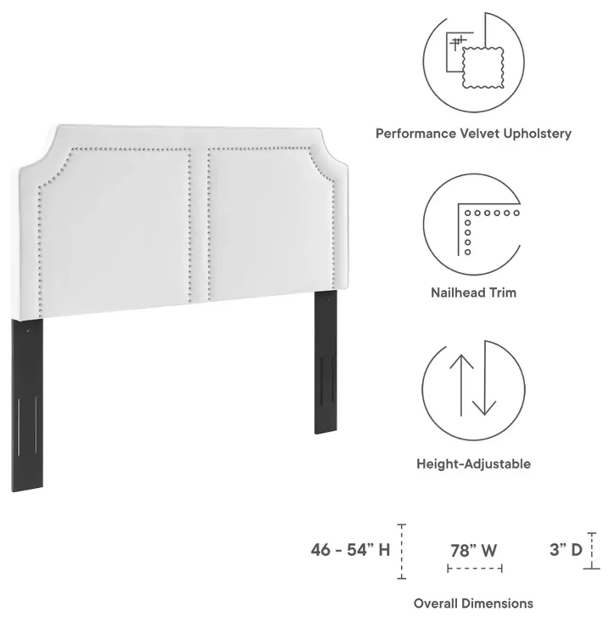 Cynthia Performance Velvet King/California King Headboard