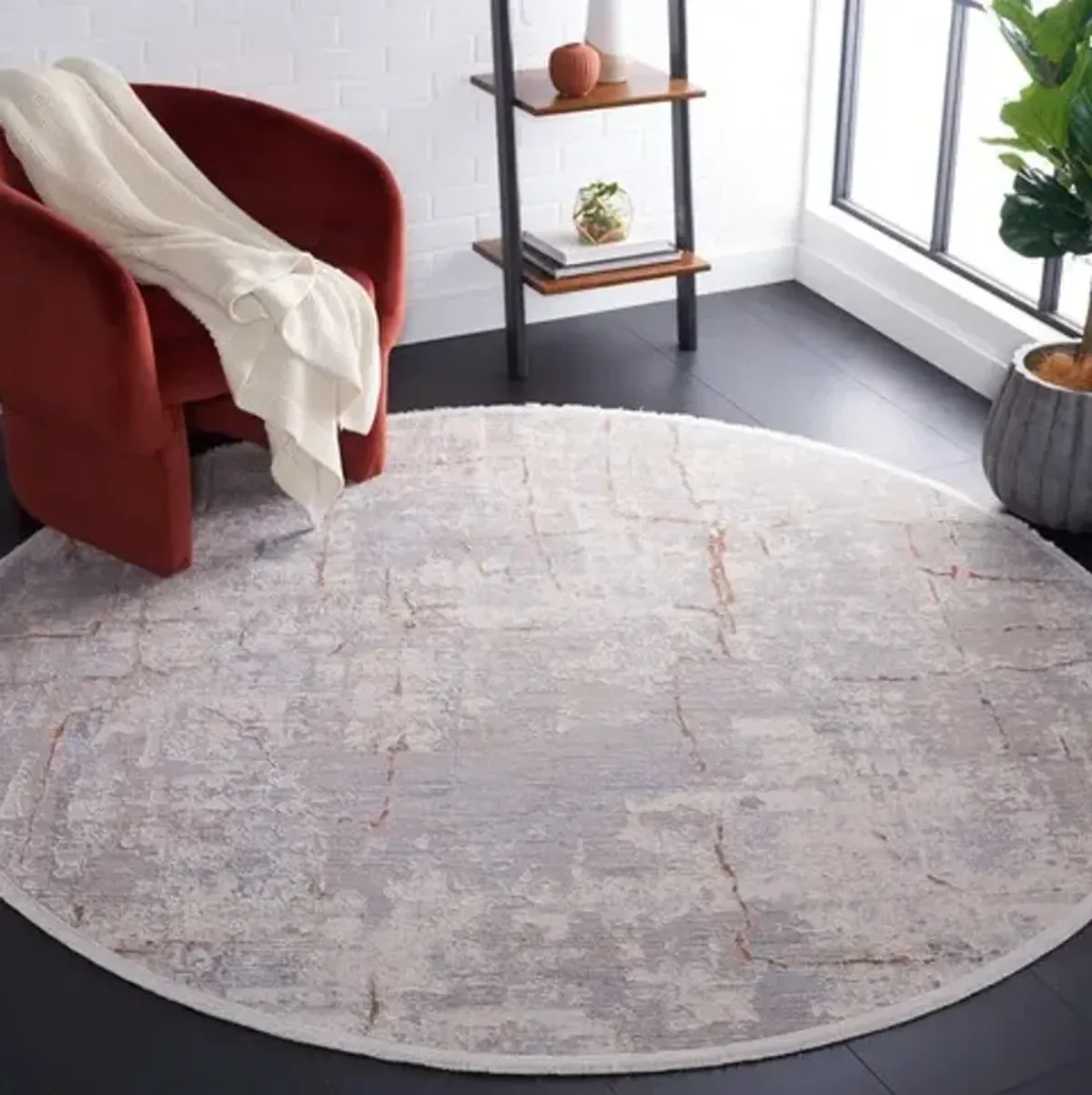 MARMARA 308 Multi 6'-7' X 6'-7' Round Round Rug