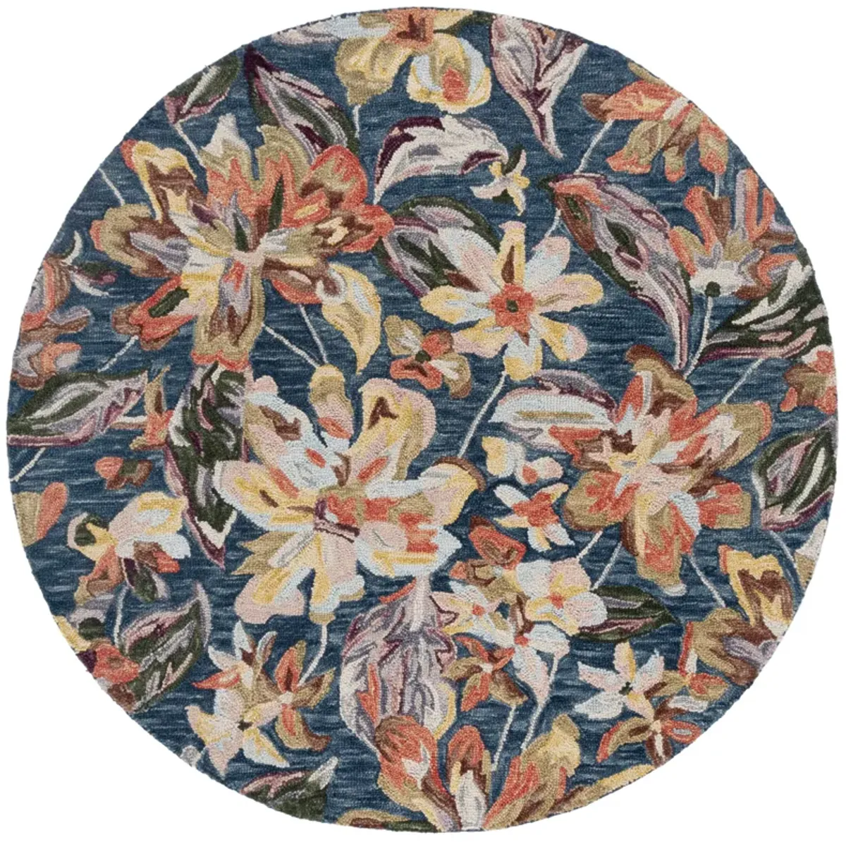 BLOSSOM Hand Tufted 6' x 6' Round area rug