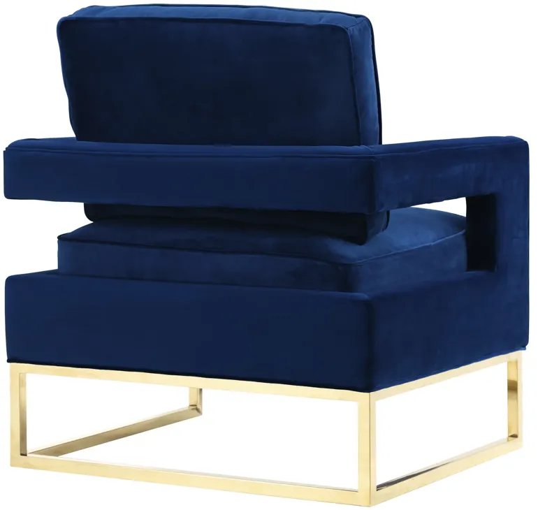 Avery Navy Velvet Chair