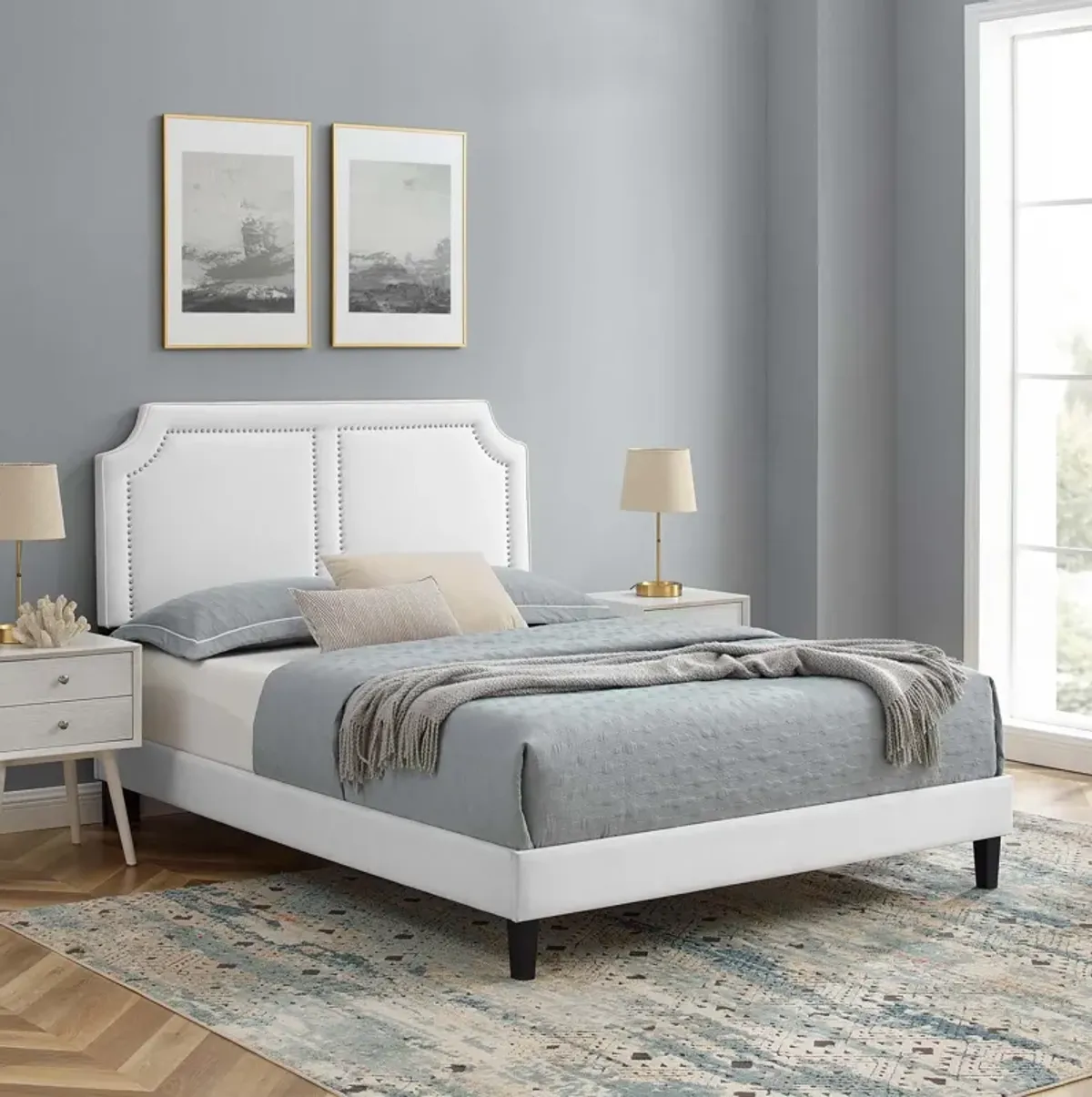 Novi Performance Velvet King Bed