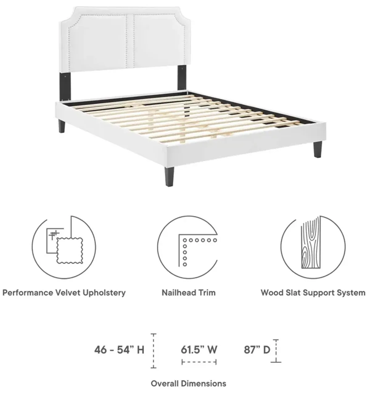 Novi Performance Velvet King Bed