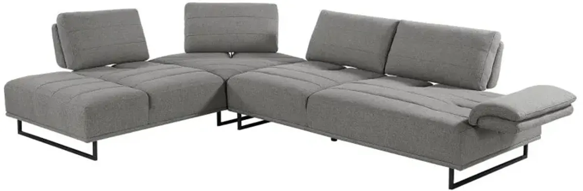 Arden 2-piece Adjustable Back Sectional Taupe