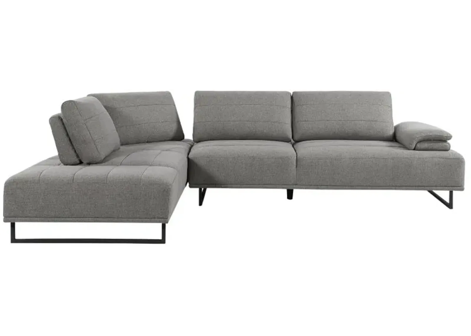 Arden 2-piece Adjustable Back Sectional Taupe