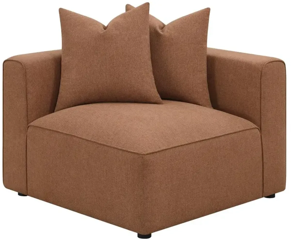 Aja Upholstered Corner Terracotta