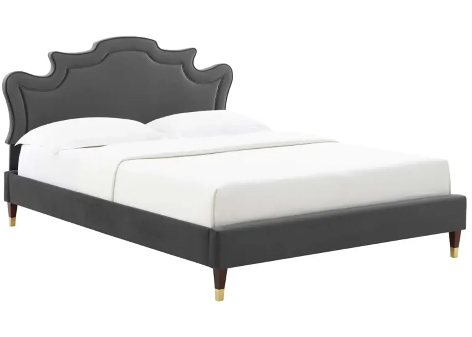 Neena Performance Velvet Queen Bed