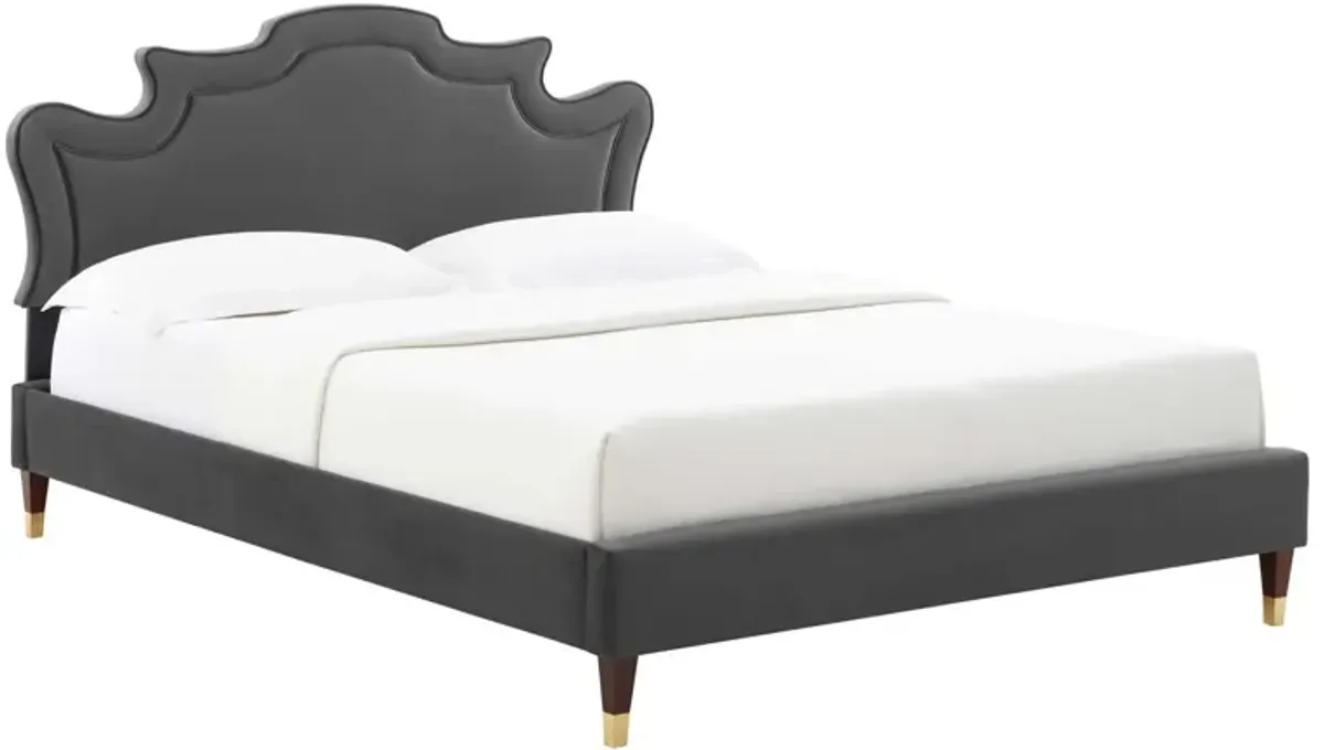 Neena Performance Velvet Queen Bed