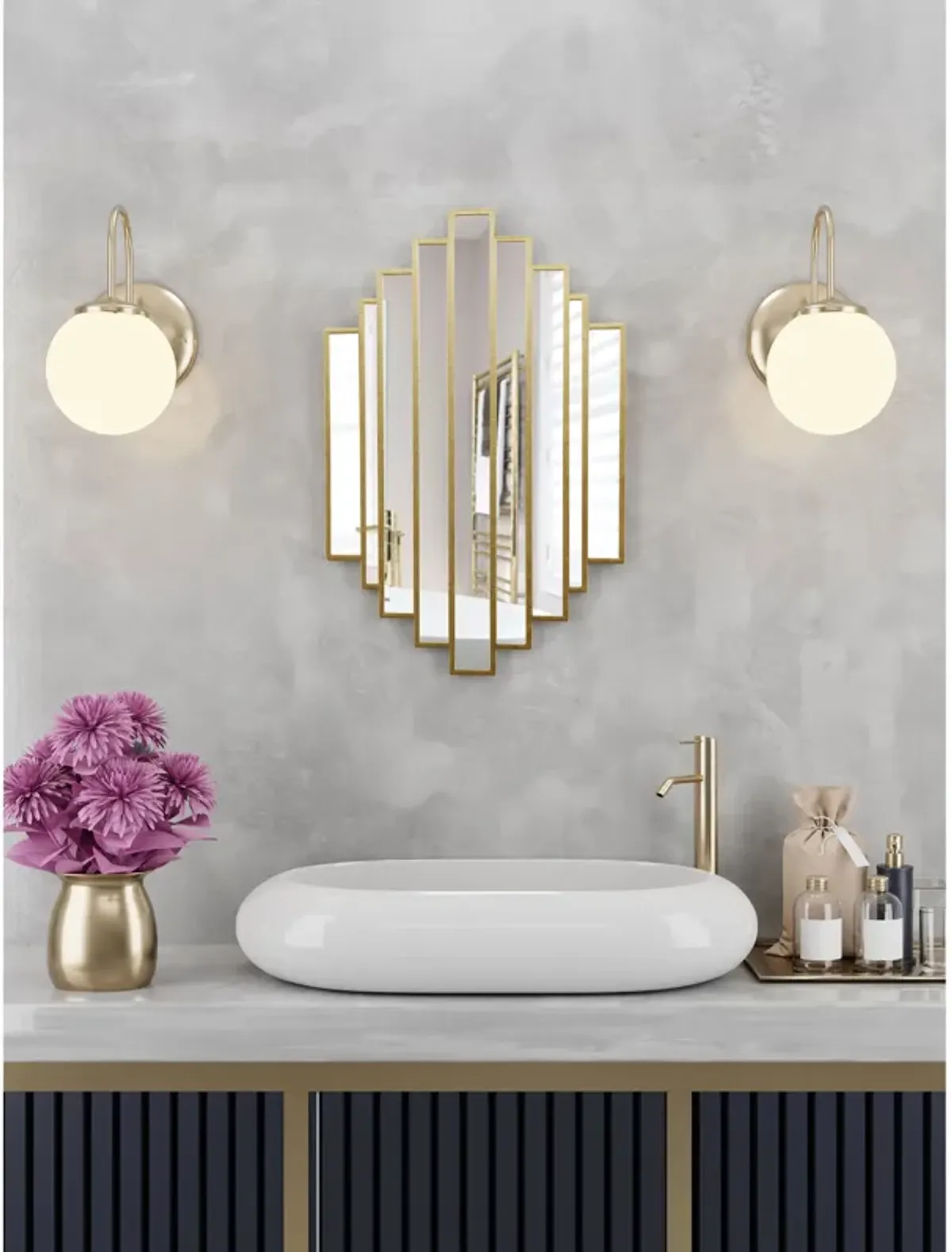 Briggs Gold Metal Mirror