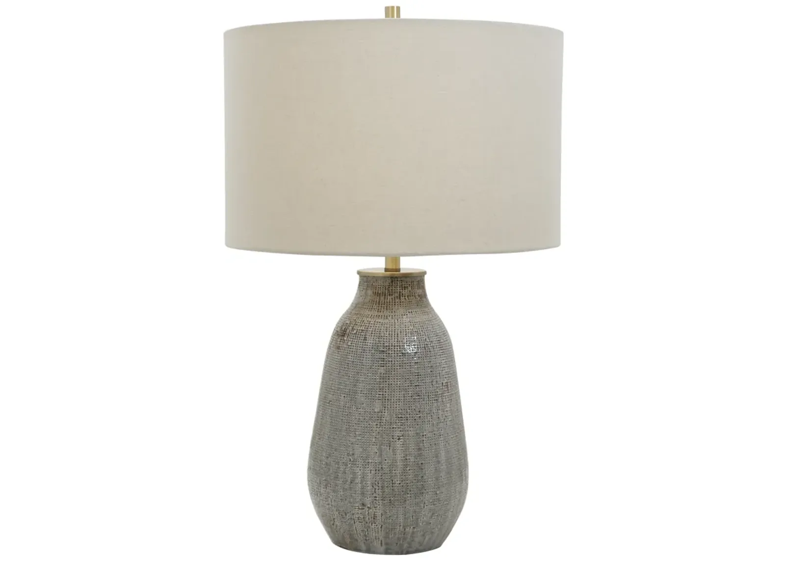 Monacan Gray Textured Table Lamp