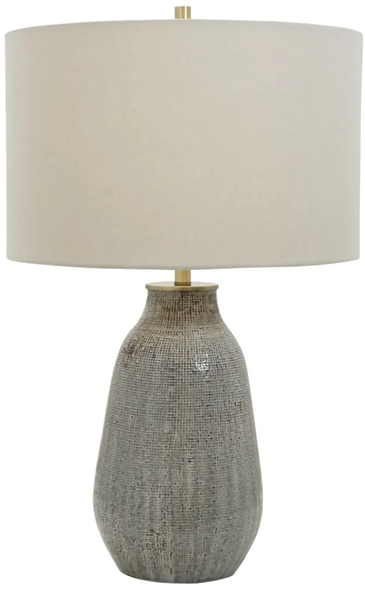 Monacan Gray Textured Table Lamp