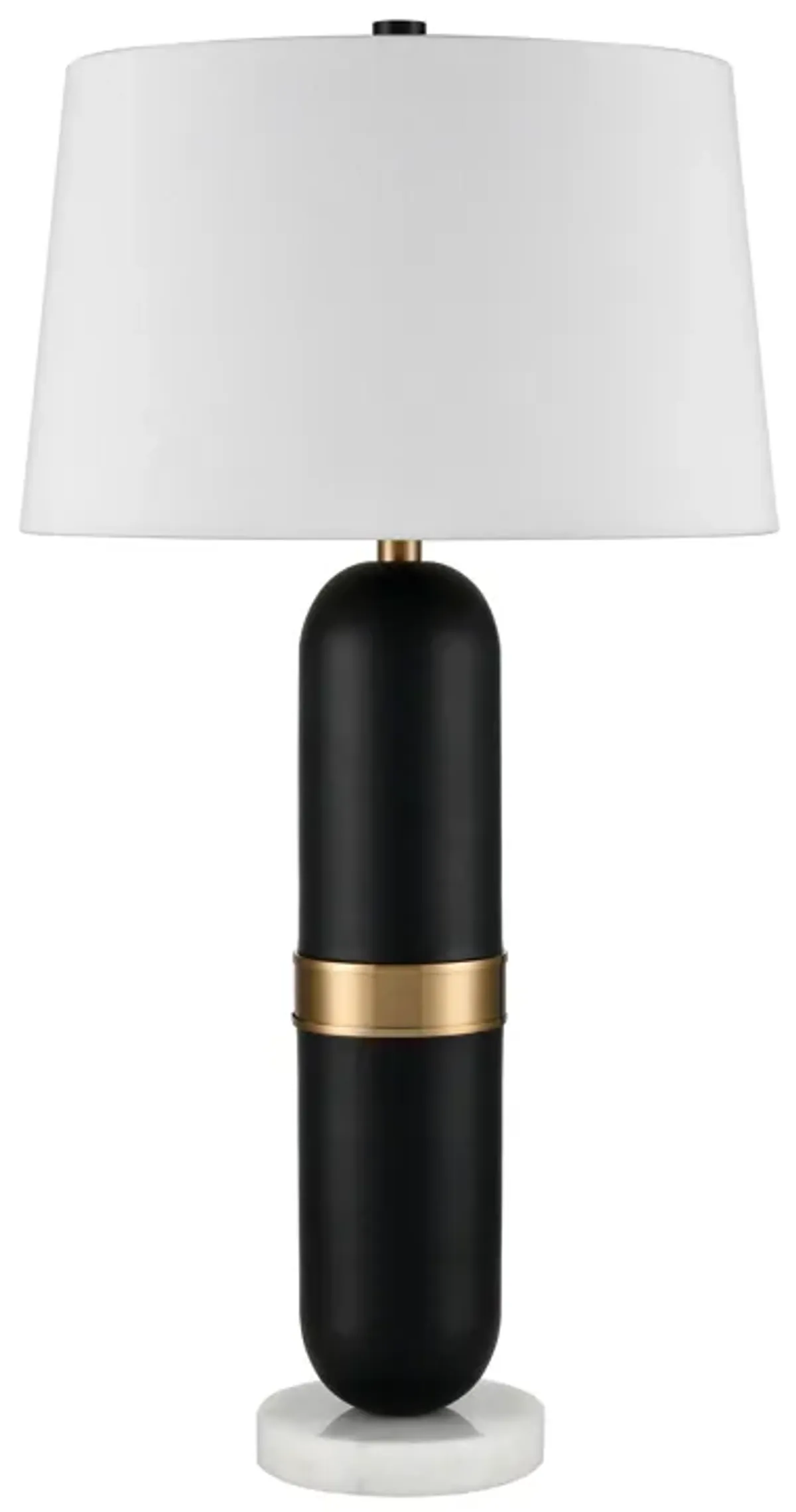 Pill 34'' High 1-Light Table Lamp - Matte Black - Includes LED Bulb