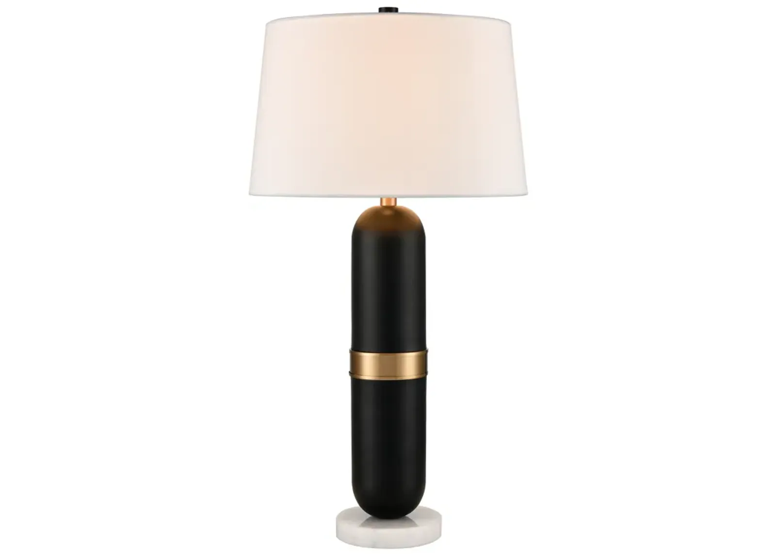 Pill 34'' High 1-Light Table Lamp - Matte Black - Includes LED Bulb