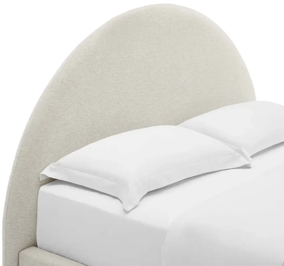 Resort Upholstered Arched Round Platform Bed