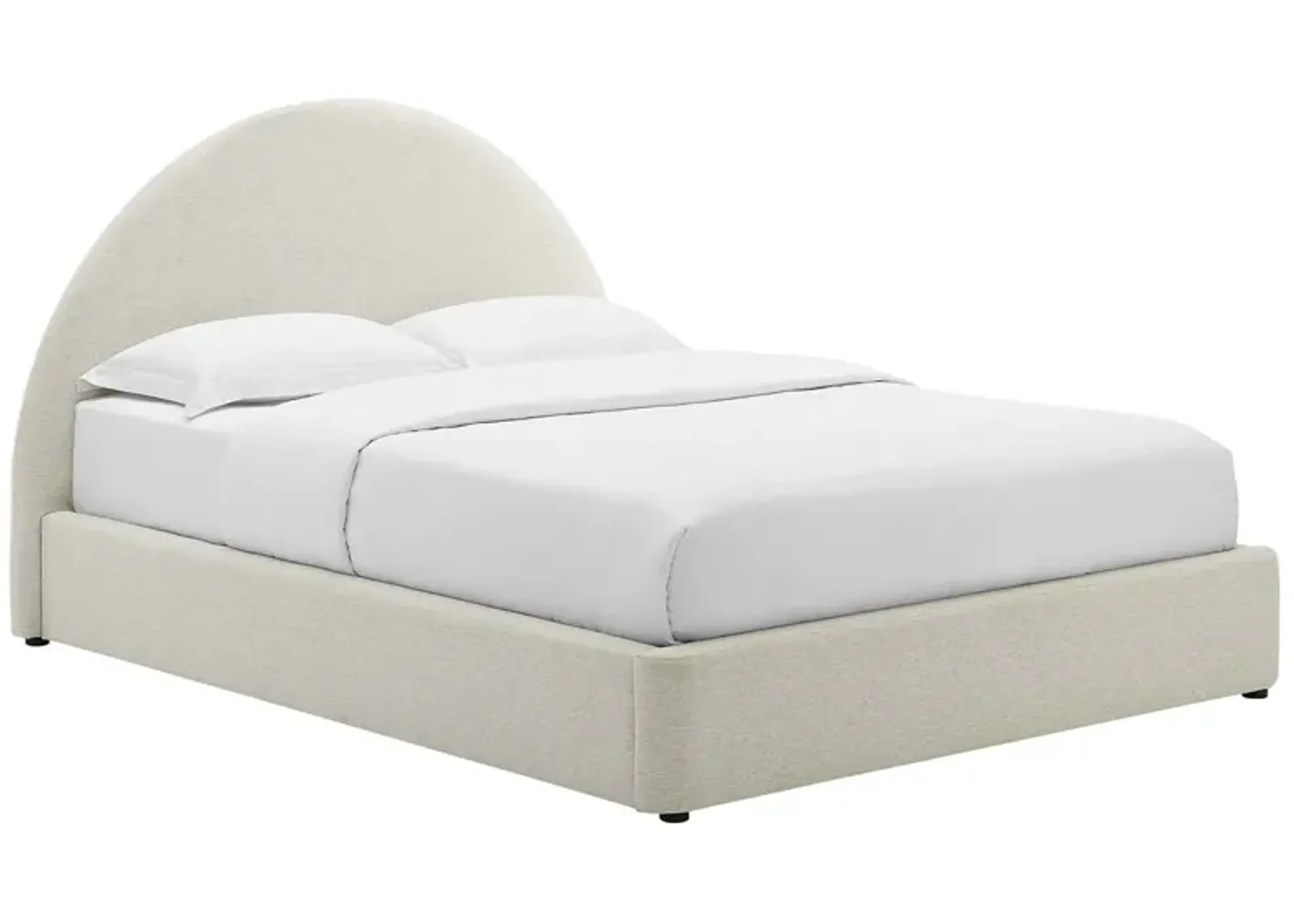 Resort Upholstered Arched Round Platform Bed