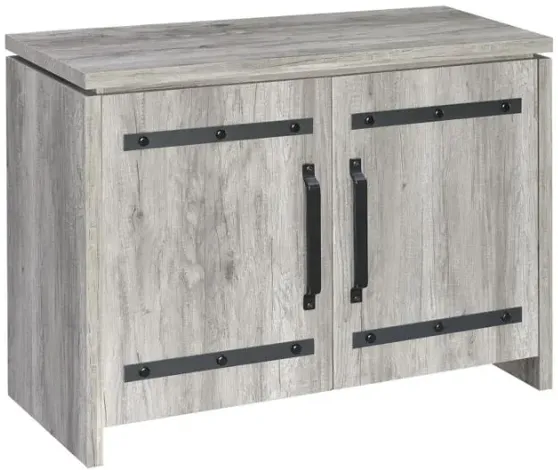 Enoch 2-door Accent Cabinet Grey Driftwood