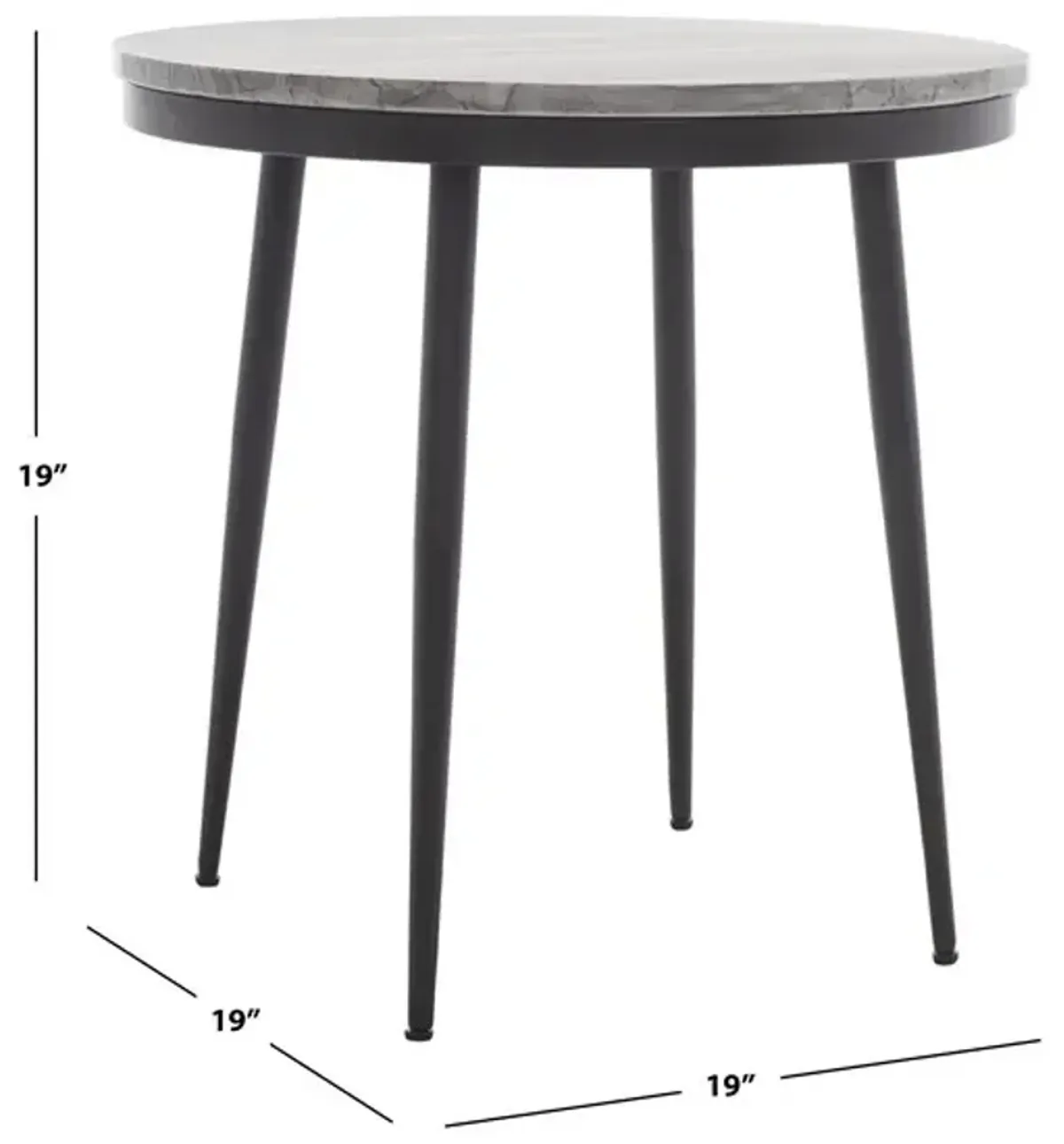 NYLAH MARBLE SIDE TABLE