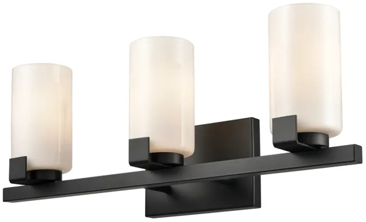 Dressler 22'' Wide 3-Light Vanity Light - Matte Black