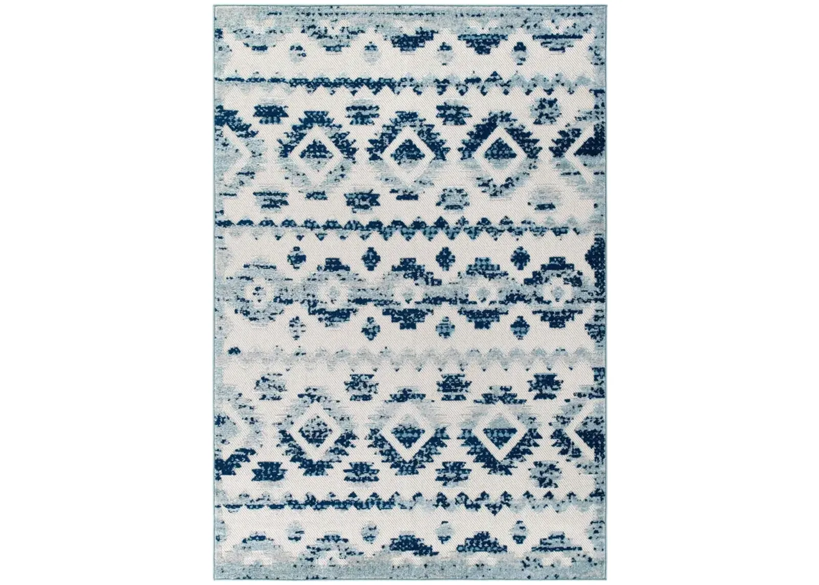 Reflect Takara Abstract Diamond Moroccan Trellis 8x10 Indoor and Outdoor Area Rug