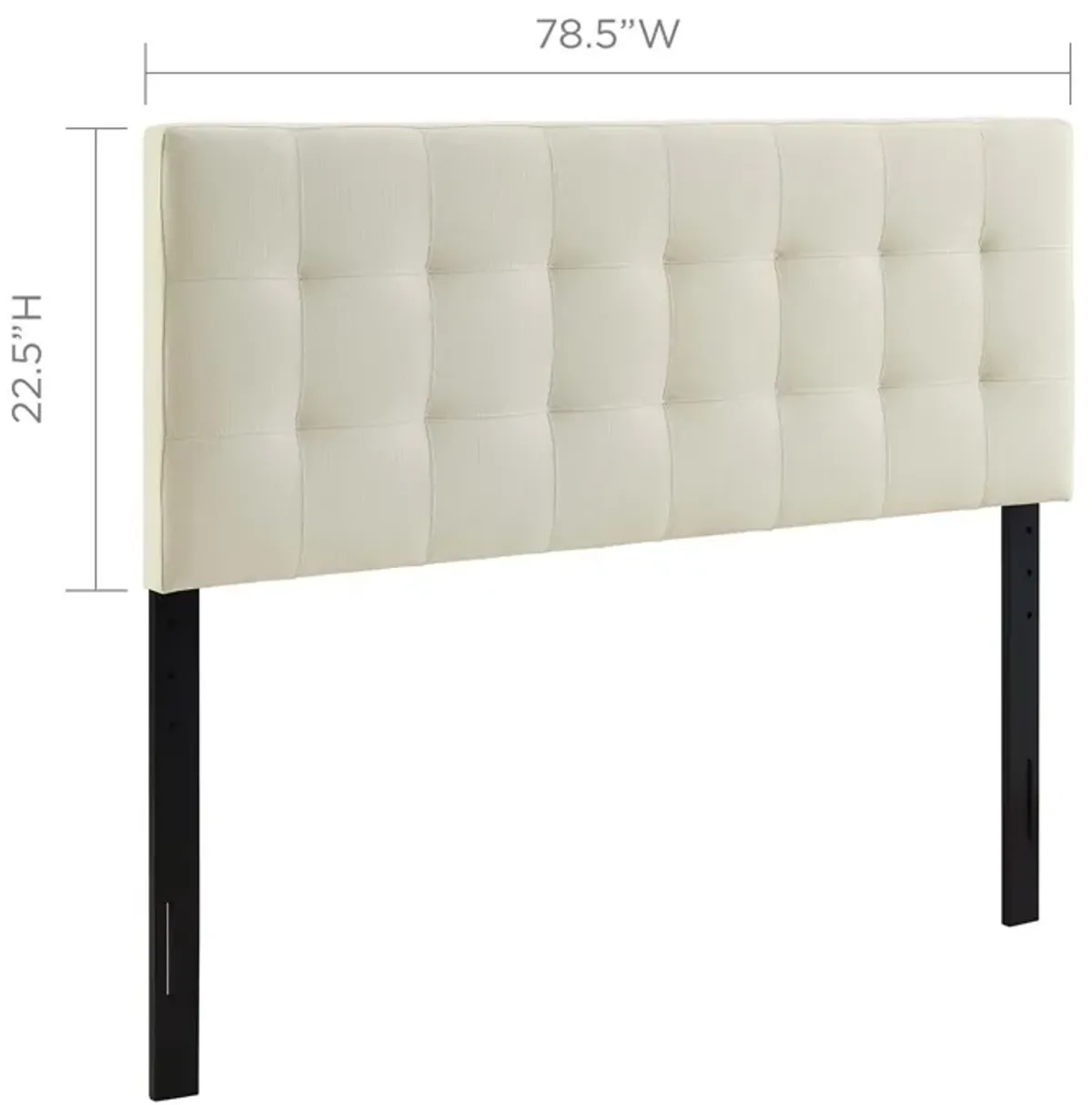 Lily King Upholstered Fabric Headboard