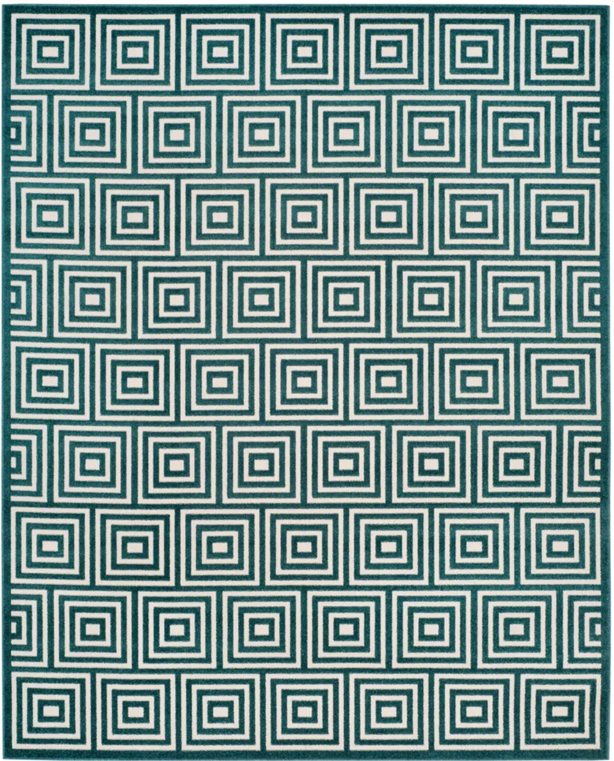 Cottage COT941S Cream / Turquoise Rug 