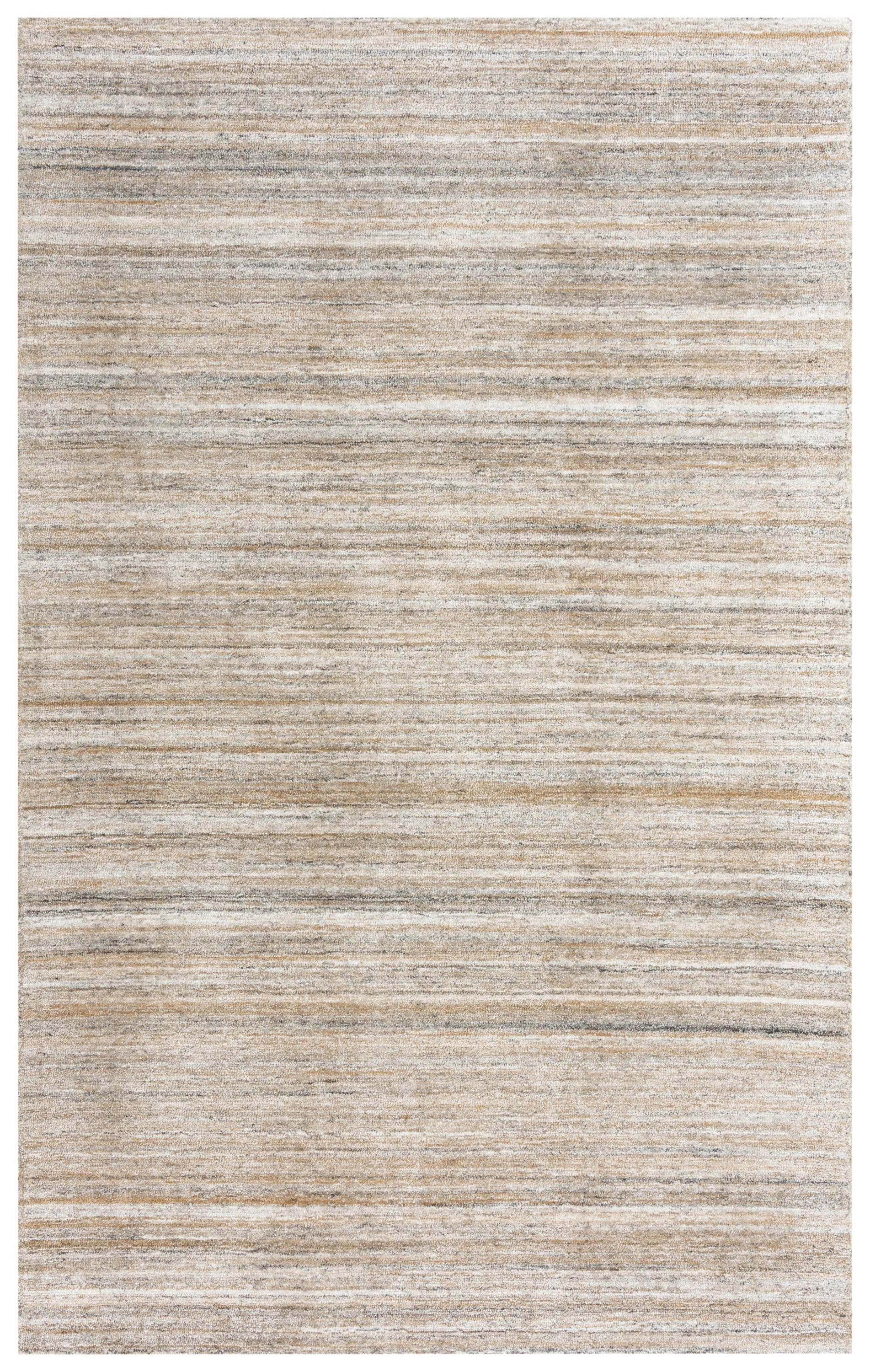 Seasand Brown Muted Stripe Recycled Polyester 8'6" x 11'6" Rectangle Rug