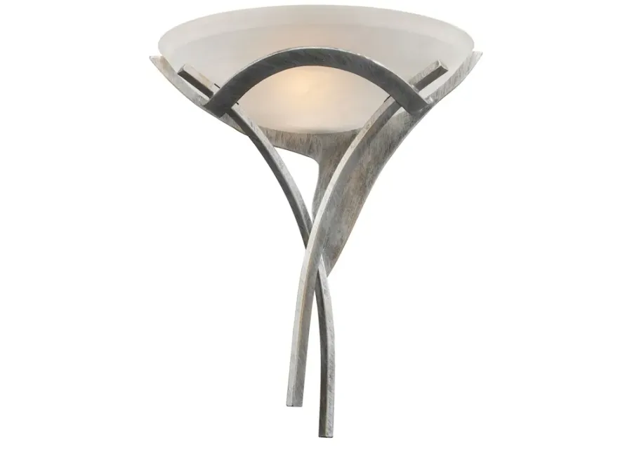 Aurora 18" High 1-Light Sconce - Tarnished Silver