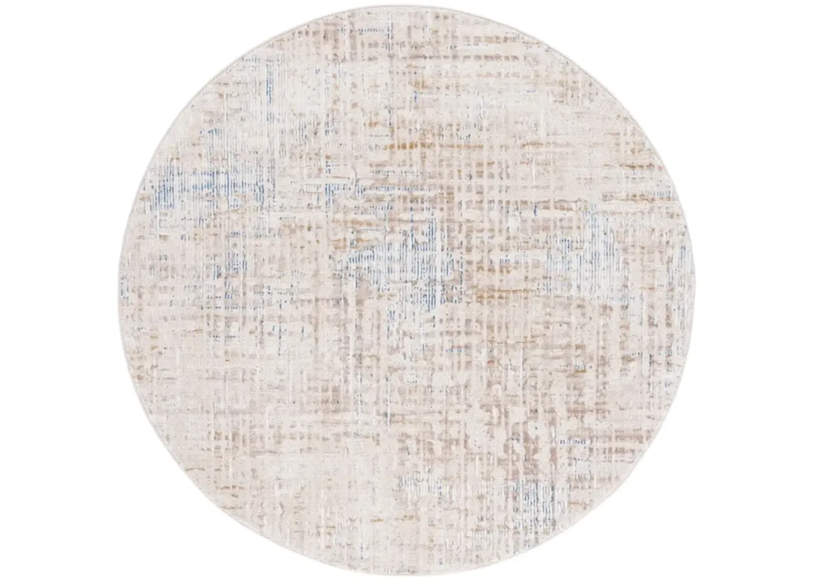 PRESTIGE 124 BEIGE  6'-7' x 6'-7' Round Round Rug