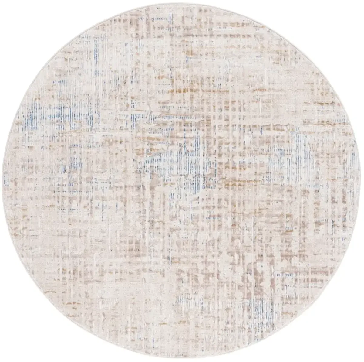 PRESTIGE 124 BEIGE  6'-7' x 6'-7' Round Round Rug