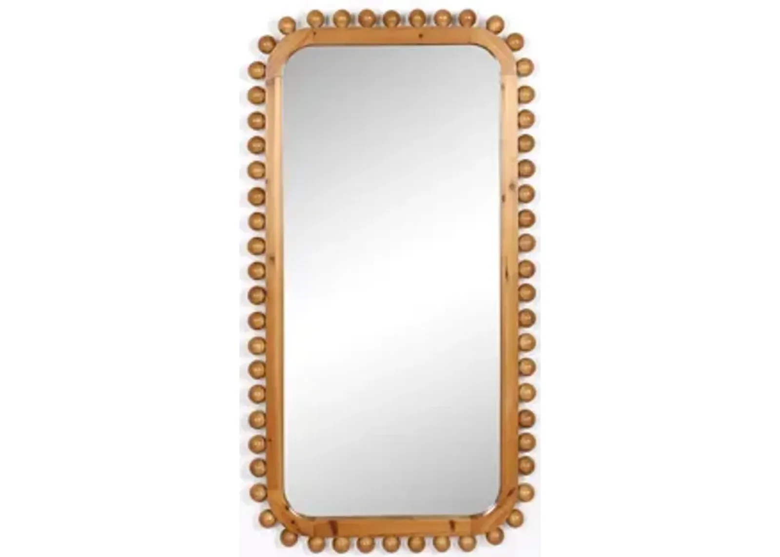 23x45" Knobby Rectangular Mirror, Natural