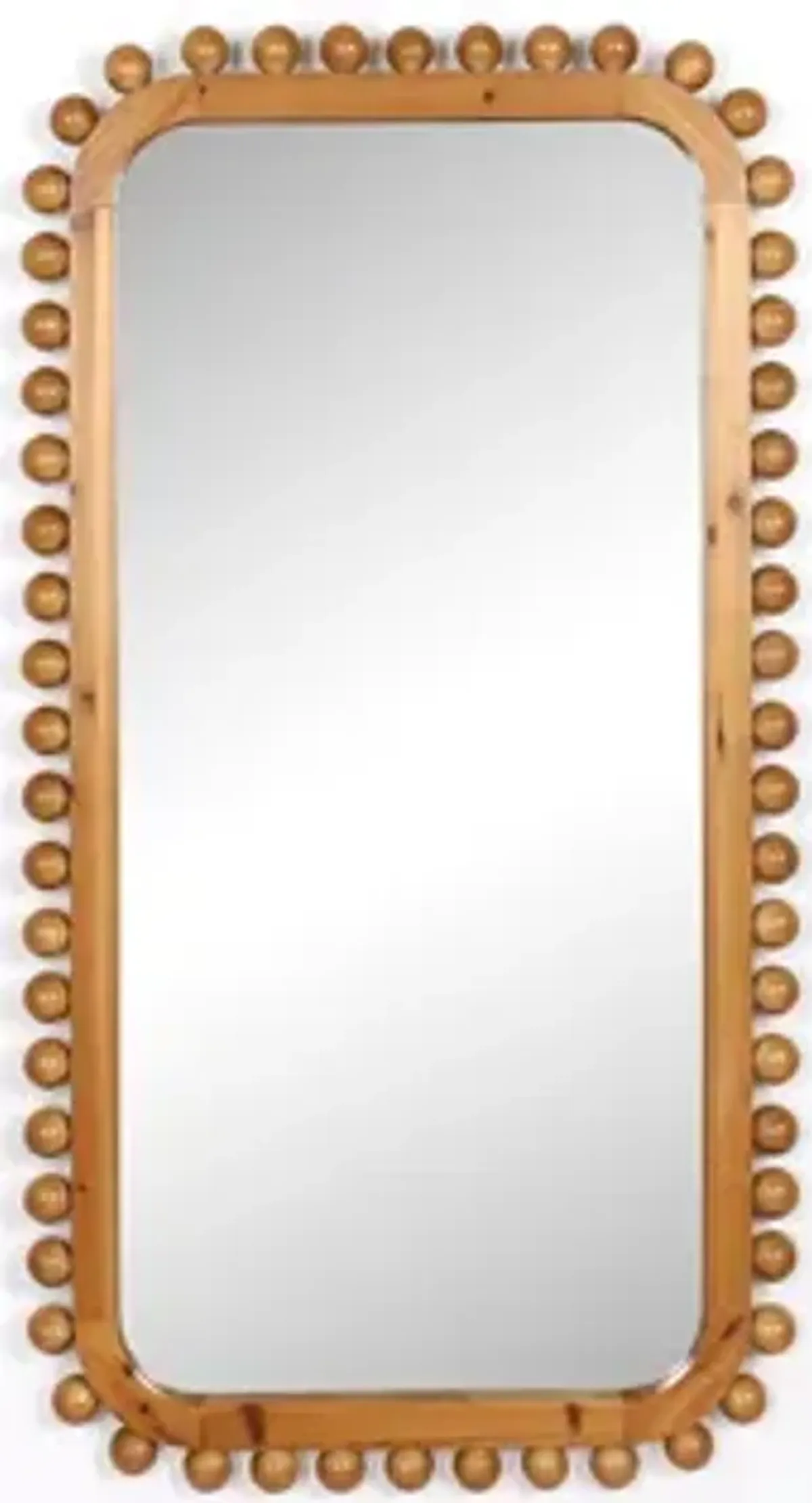 23x45" Knobby Rectangular Mirror, Natural