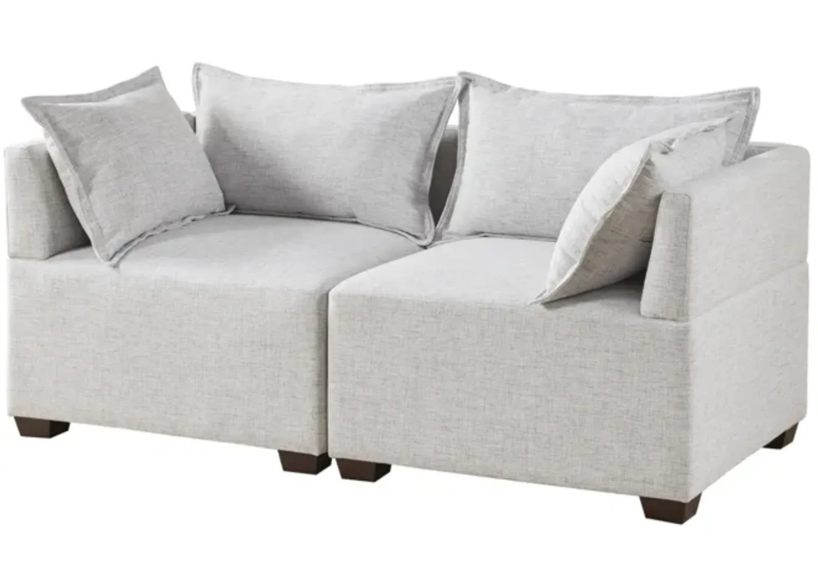 Molly 2-Piece Modular Loveseat Sofa