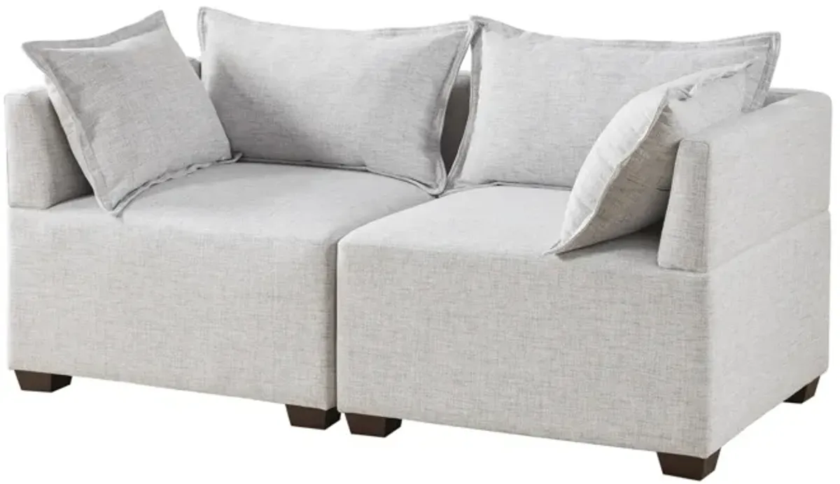 Molly 2-Piece Modular Loveseat Sofa