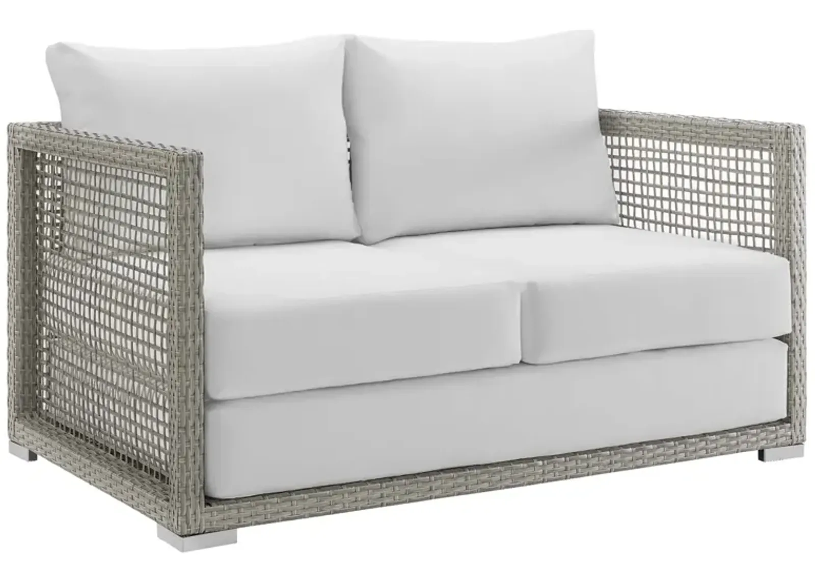 Aura Outdoor Patio Wicker Rattan Loveseat