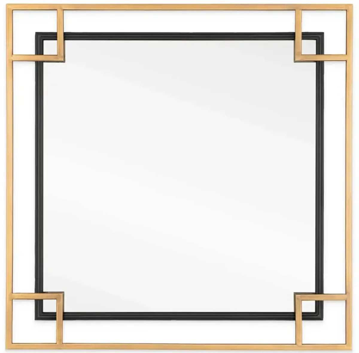 Mavis 22" Square Metal Wall Mirror