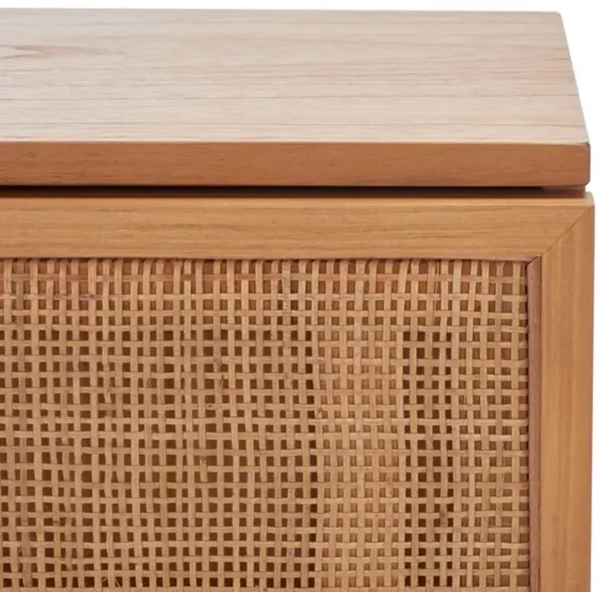 ZADIE 2 DRAWER RATTAN NIGHTSTAND