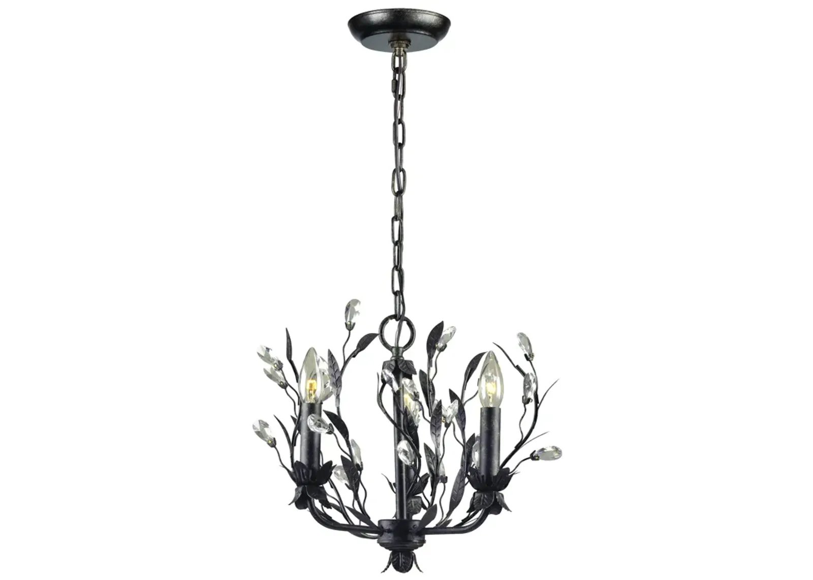 Circeo 16" Wide 3-Light Chandelier - Deep Rust