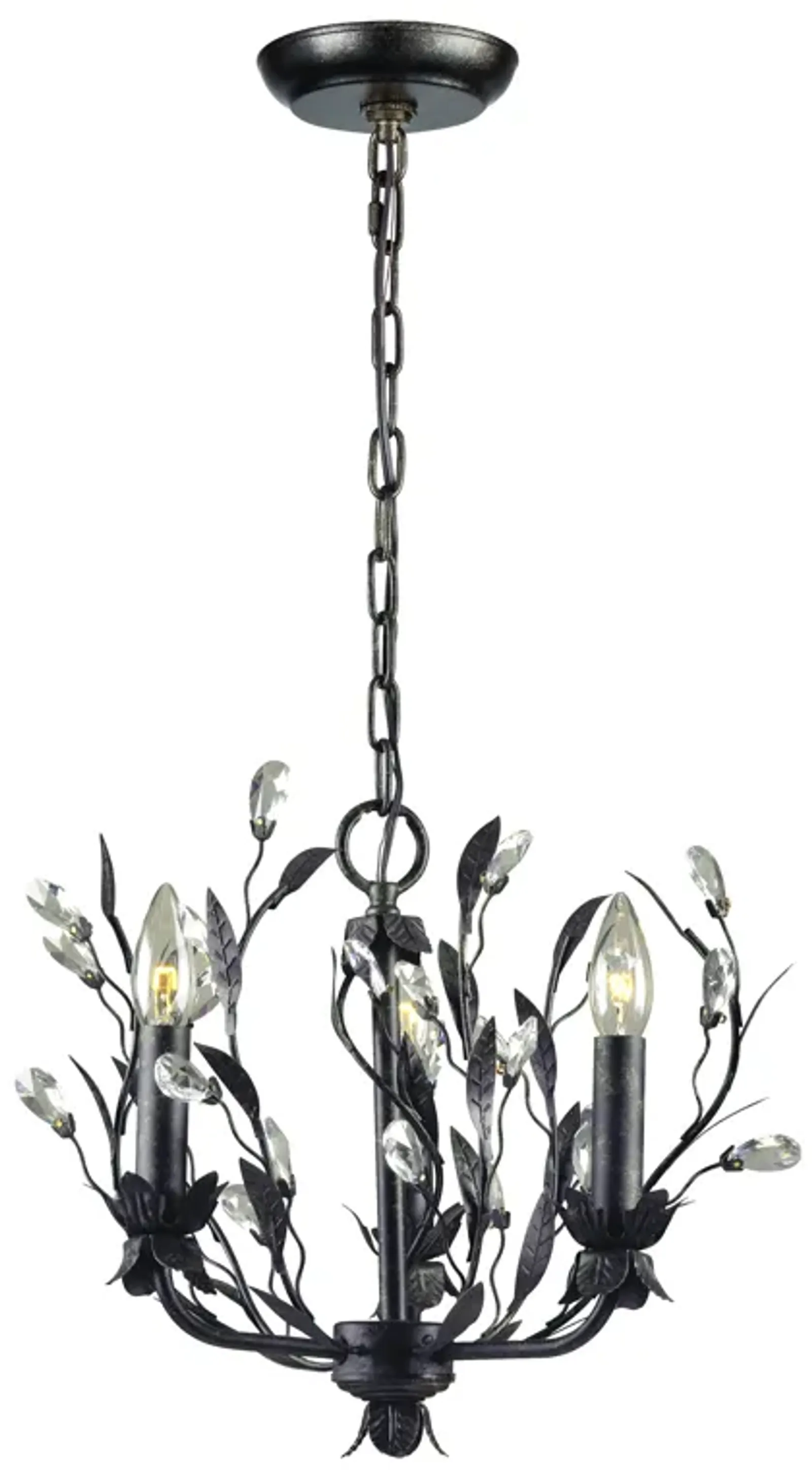 Circeo 16" Wide 3-Light Chandelier - Deep Rust