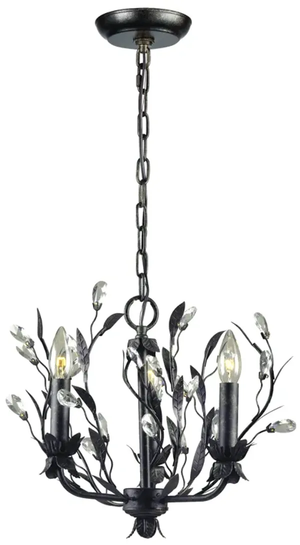 Circeo 16" Wide 3-Light Chandelier - Deep Rust
