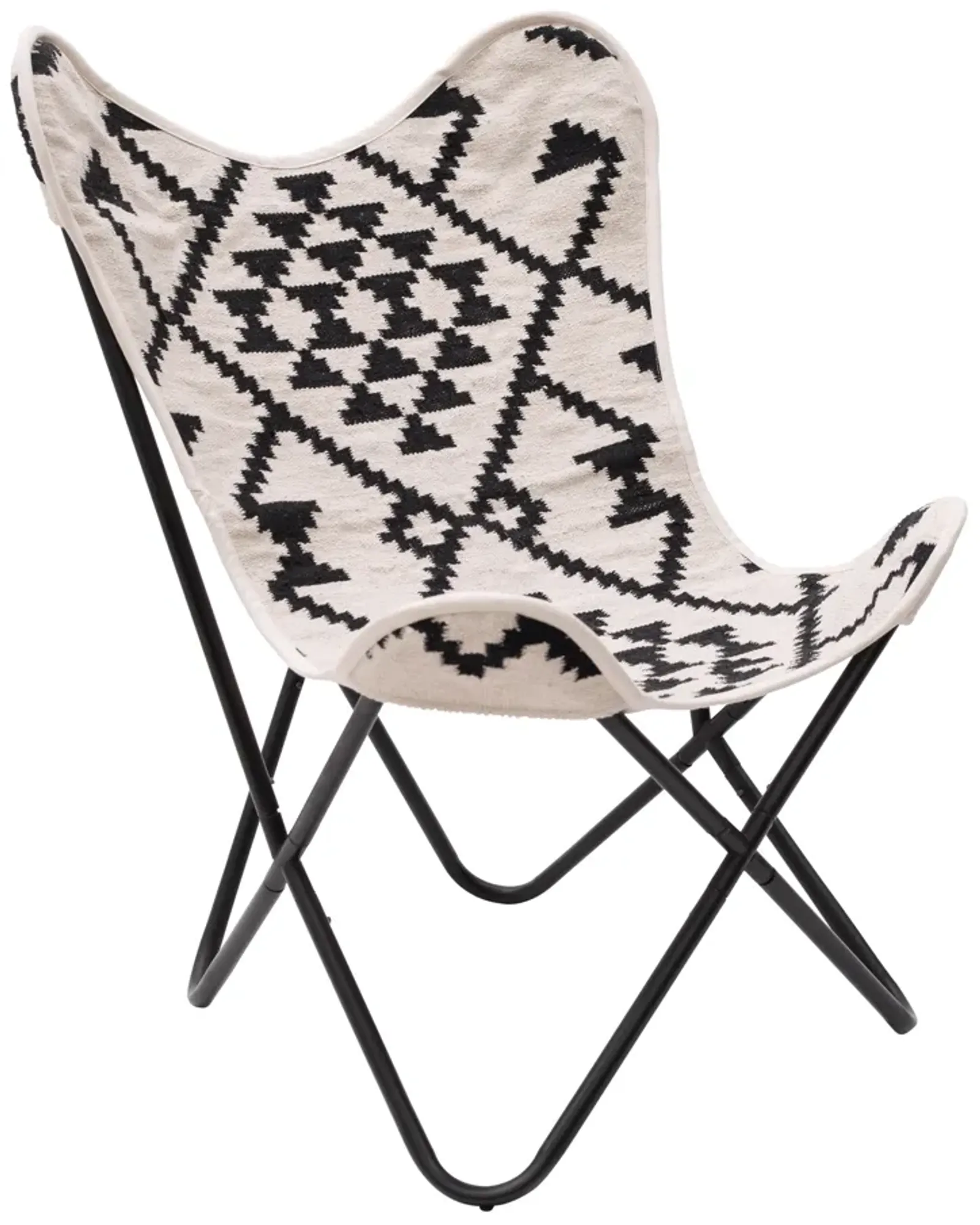 Rabat Accent Chair Beige & Black