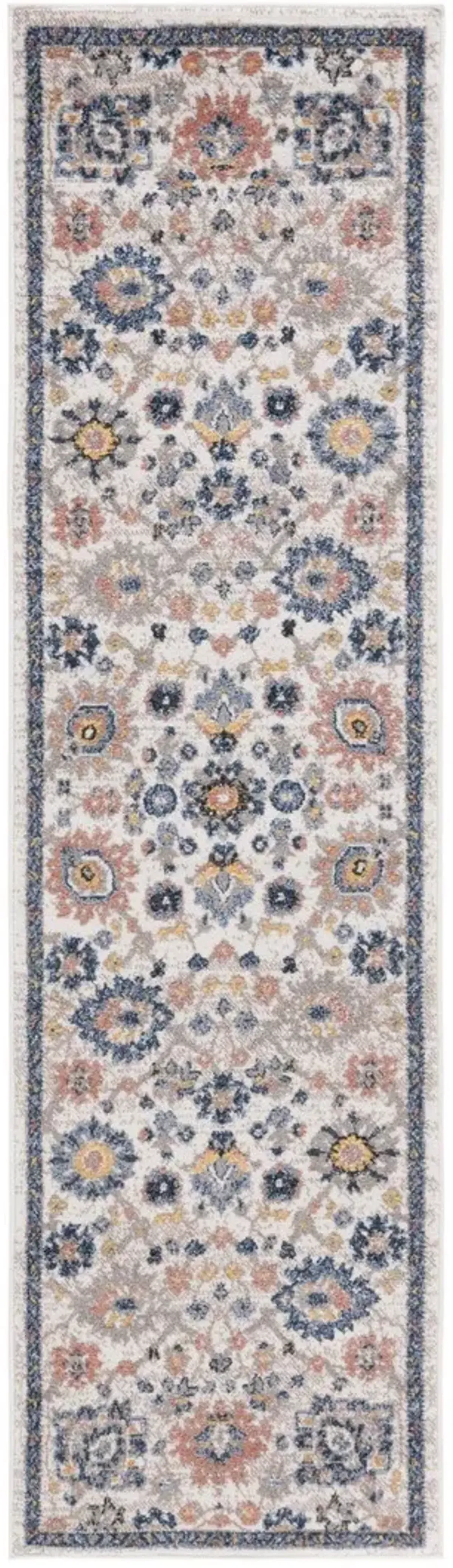 ASTORIA 410 Blue 2'-2' X 8' Runner Rug