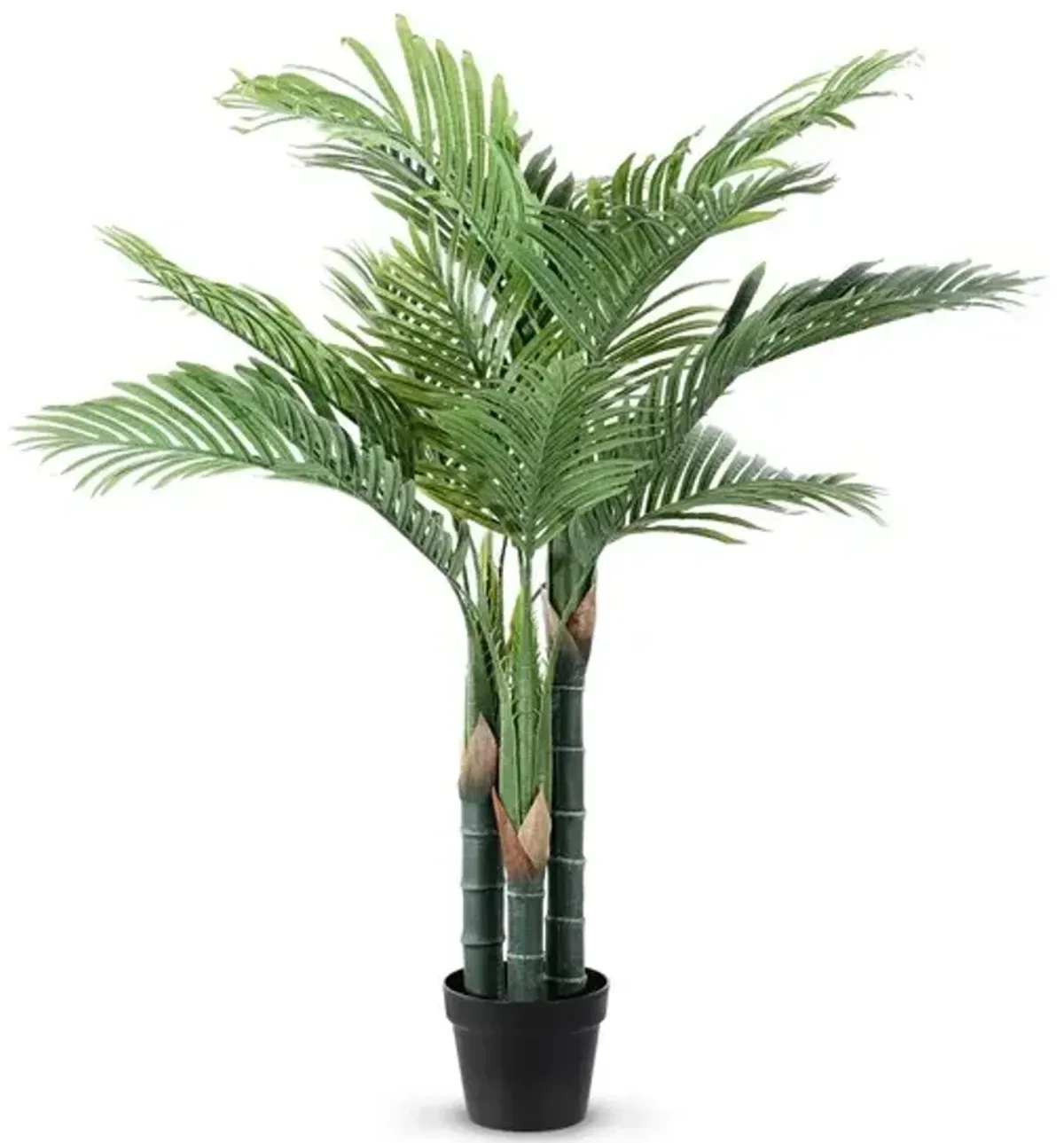 FAUX GOLDEN CAN PALM 49" POTTED TREE