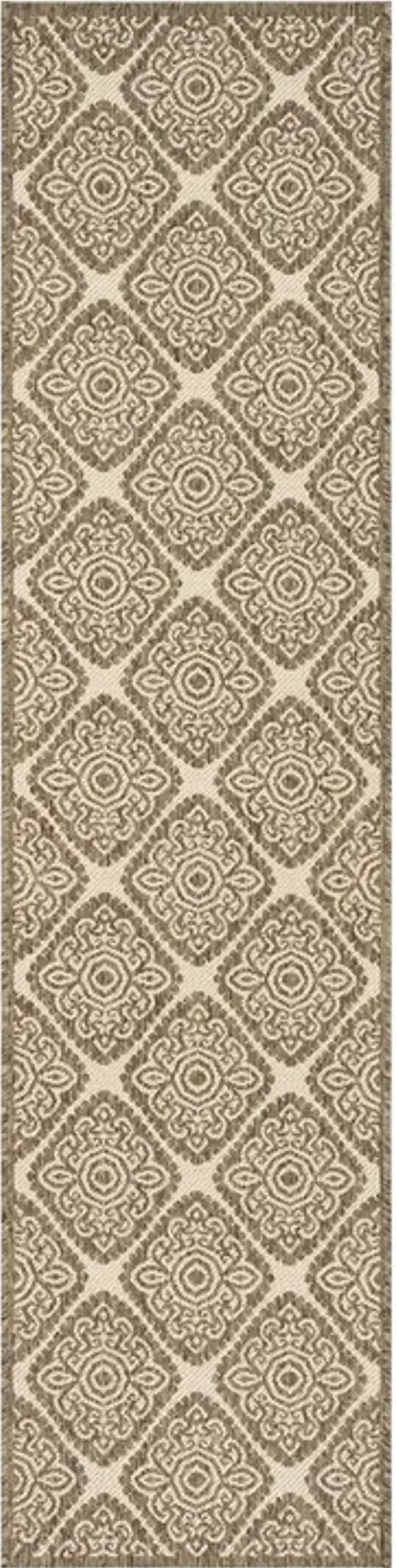 BEACH HOUSE Collection BHS132C-28 Cream / Beige 2'-2" X 8'